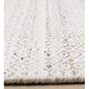  Kalora Interiors Aspen Beige Cream Rhombus Pattern Woven Rug, 5'3" x 7'7" IMAGE 9