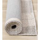  Kalora Interiors Aspen Beige Muted Plaid Woven Rug, 5'3" x 7'7" IMAGE 12