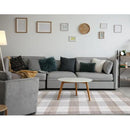  Kalora Interiors Aspen Beige Muted Plaid Woven Rug, 5'3" x 7'7" IMAGE 3