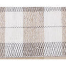  Kalora Interiors Aspen Beige Muted Plaid Woven Rug, 5'3" x 7'7" IMAGE 8