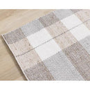 Kalora Interiors Aspen Beige Muted Plaid Woven Rug, 7'10" x 10'6" IMAGE 11