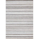  Kalora Interiors Aspen White Grey Brown Striped Southwestern Pattern Rug, 5'3" x 7'7" IMAGE 1