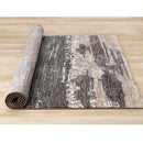  Kalora Interiors Aurora Grey Black Cream Brown Stormy Sky Rug, 7'10" x 10'10" IMAGE 10