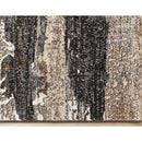  Kalora Interiors Aurora Grey Black Cream Brown Stormy Sky Rug, 5'3" x 7'7" IMAGE 12
