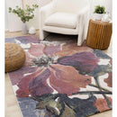  Kalora Interiors Aurora Pink Orange Purple Floral Rug, 7'10" x 10'10" IMAGE 2
