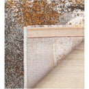  Kalora Interiors Aurora Grey Orange White Distressed Abstract Rug, 7'10" x 10'10" IMAGE 10