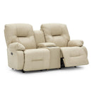  Best Home Furnishings Brinley Reclining Leather Loveseat with Console L700CC4-56983AL IMAGE 2