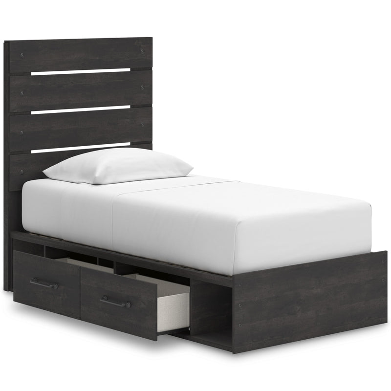 Signature Design by Ashley Hollivern Twin Panel Bed with Storage PCB2108-53/PCB2108-150/B100-11 IMAGE 2