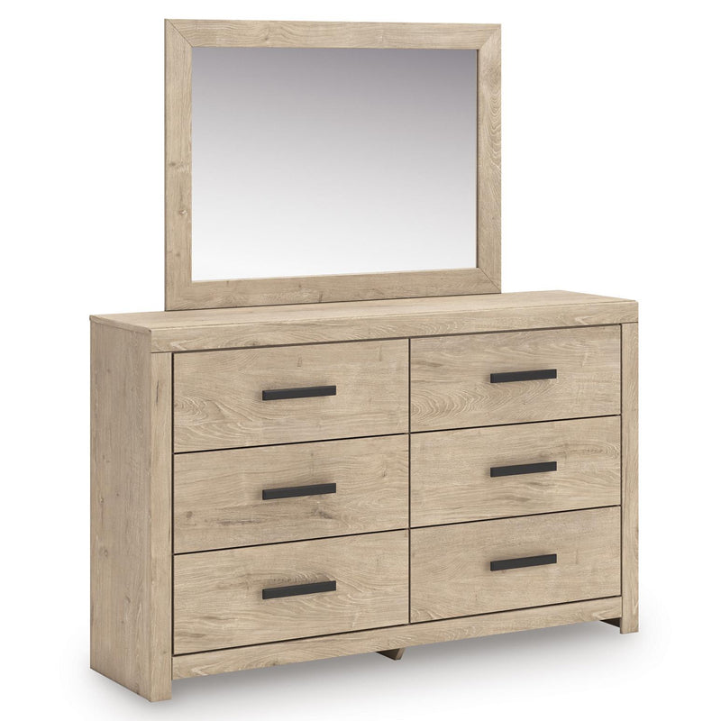 Signature Design by Ashley Sanginlane 6-Drawer Dresser with Mirror B3787-31/B3787-36 IMAGE 1