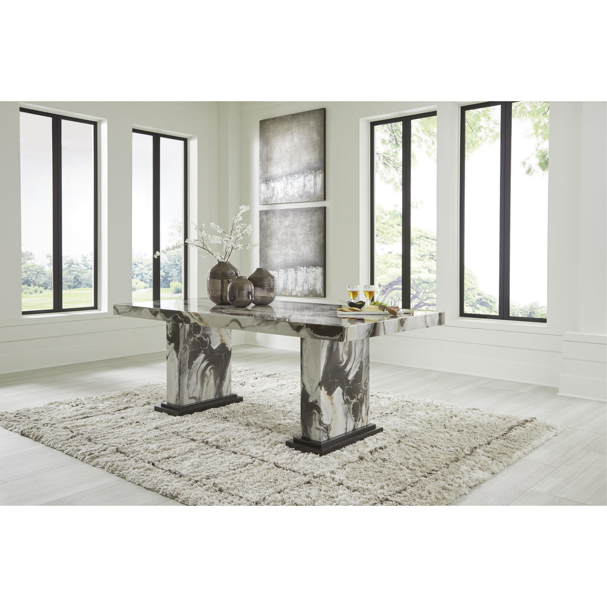 Ashley ダイニングテーブル Signature Design by Ashley Jeshina D581D4 Dining Table