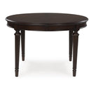 Signature Design by Ashley Lavinton D764-35 Oval Dining Room Extension Table IMAGE 4