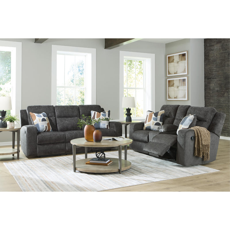 Signature Design by Ashley Kanlow Reclining Fabric Loveseat with Console 3860794C IMAGE 7