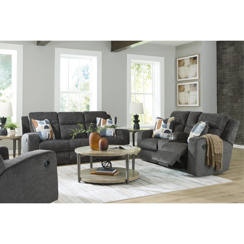 Signature Design by Ashley Kanlow Reclining Fabric Loveseat with Console 3860794C IMAGE 8