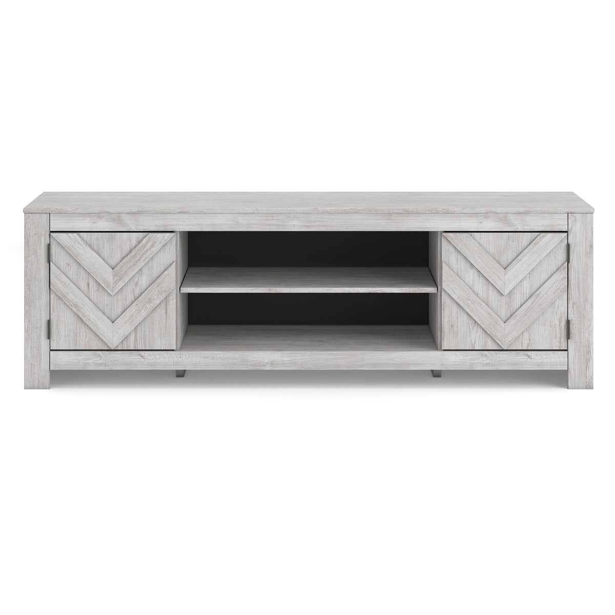 しらゆき Signature Design by Ashley Cayboni W3788-68 LG TV Stand with Fireplace