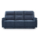  Best Home Furnishings Maverly FSS910RZ4 Power Tilt Headrest Space Saver Sofa - Sapphire IMAGE 3