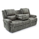  Best Home Furnishings Genet FSS960RZ4 Power Tilt Headrest Space Saver Sofa - Pewter IMAGE 3
