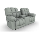  Best Home Furnishings Lucas L655RC4 Space Saver Console Loveseat - Power Blue IMAGE 1