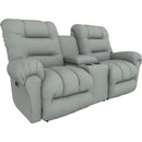  Best Home Furnishings Seger L720RQ4 Power Space Saver Console Loveseat - Power Blue IMAGE 1