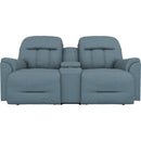  Best Home Furnishings Suitably L830CQ7 Power Rocker Console Loveseat - Tranquil IMAGE 2