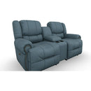  Best Home Furnishings Genet L960CC4 Space Saver Console Loveseat - Tranquil IMAGE 1