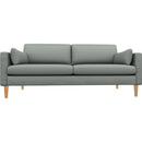 Best Home Furnishings Trafton S10HB Stationary Sofa With Two (2) Pillows - Power Blue/Honey Birch IMAGE 2