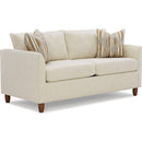  Best Home Furnishings Bayment S13MQDWLU Queen Memory Foam Stationary Sofa Sleeper W/(2)Pillows - Sand/Dark Walnut IMAGE 1