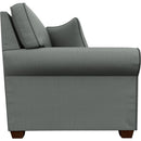  Best Home Furnishings Shannon S14MQDW Queen Memory Foam Stationary Sofa Sleeper W/(2)Pillows - Power Blue/Dark Walnut IMAGE 3