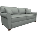 Best Home Furnishings Shannon S14QDW Queen Stationary Sofa Sleeper With Two (2) Pillows - Power Blue/Dark Walnut IMAGE 1