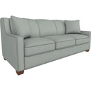  Best Home Furnishings Marinette S20QDW Queen Stationary Sofa Sleeper With Two (2) Pillows - Power Blue/Dark Walnut IMAGE 1