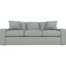  Best Home Furnishings Caverra S51MQ Queen Memory Foam Stationary Sofa Sleeper W/(2)Pillows - Power Blue IMAGE 2