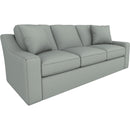  Best Home Furnishings Caverra S51Q Queen Stationary Sofa Sleeper With Two (2) Pillows - Power Blue IMAGE 1