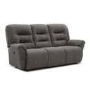  Best Home Furnishings Unity Coll2 S735RZ4 Power Tilt Headrest Space Saver Sofa - Steel IMAGE 1