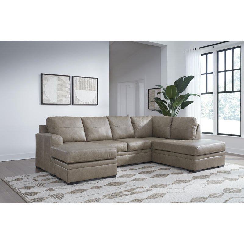 Signature Design by Ashley Amuleto Leather Match 2 pc Sectional 2240502C/2240517C IMAGE 2