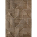 Kalora Interiors Luxe Brown Maze Design Rug, 7'10" x 11'2" IMAGE 1