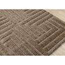 Kalora Interiors Luxe Brown Maze Design Rug, 7'10" x 11'2" IMAGE 4