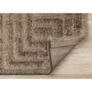  Kalora Interiors Luxe Brown Maze Design Rug, 7'10" x 11'2" IMAGE 6