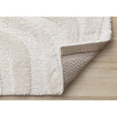  Kalora Interiors Luxe White Curvy Lines Rug, 7'10" x 11'2" IMAGE 6