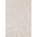  Kalora Interiors Luxe White Scattered Shapes Design Rug, 5'3" x 7'7" IMAGE 1