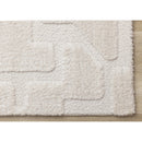  Kalora Interiors Luxe White Scattered Shapes Design Rug, 5'3" x 7'7" IMAGE 5