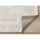  Kalora Interiors Luxe White Scattered Shapes Design Rug, 5'3" x 7'7" IMAGE 6
