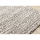  Kalora Interiors Marquis Grey White Brown Distressed Rug, 5'3" x 7'7" IMAGE 4