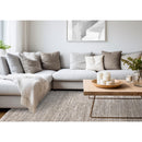  Kalora Interiors Marquis Grey White Brown Distressed Rug, 7'10" x 11'2" IMAGE 3