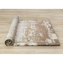  Kalora Interiors Marquis Orange White Beige Green Organic Distressed Design Rug, 7'10" x 11'2" IMAGE 7