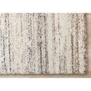  Kalora Interiors Marquis White Grey Orange Distressed Rug, 5'3" x 7'7" IMAGE 5