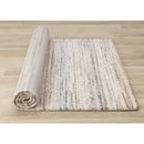  Kalora Interiors Marquis White Grey Orange Distressed Rug, 7'10" x 11'2" IMAGE 7