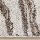  Kalora Interiors Mae White Grey Orange Veined Marble Design Rug, 7'10" x 11'2" IMAGE 10