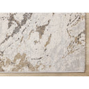  Kalora Interiors Mae White Grey Beige Marble Design Rug, 7'10" x 11'2" IMAGE 5