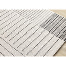  Kalora Interiors Mae White Black Intricate Line Design Rug, 5'3" x 7'7" IMAGE 4