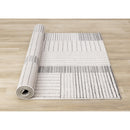  Kalora Interiors Mae White Black Intricate Line Design Rug, 7'10" x 11'2" IMAGE 7