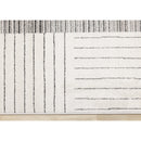  Kalora Interiors Mae White Black Intricate Line Design Rug, 7'10" x 11'2" IMAGE 8